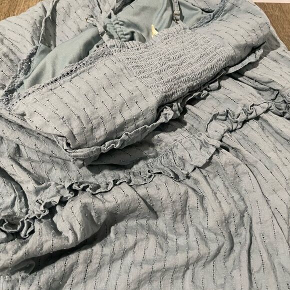 Japna teal maxi dress M crouched adjustable strap - Picture 5 of 7